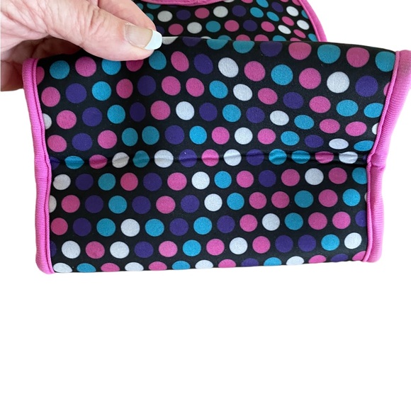 CURVES INSULATED LUNCH BAG Pink Gray Purple Black Turquoise Collapsible - Picture 9 of 14